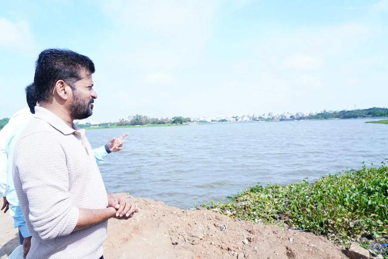 Mir Alam Tank: Revanth Reddy inspects ₹430 crore Hyderabad project