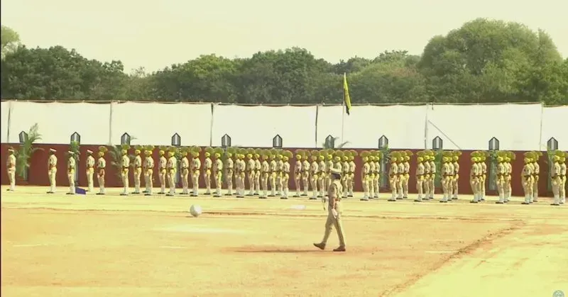 Telangana CM Joins Formation Day Celebrations at Parade Ground