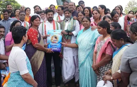 Telangana CM launches distribution of one crore sarees