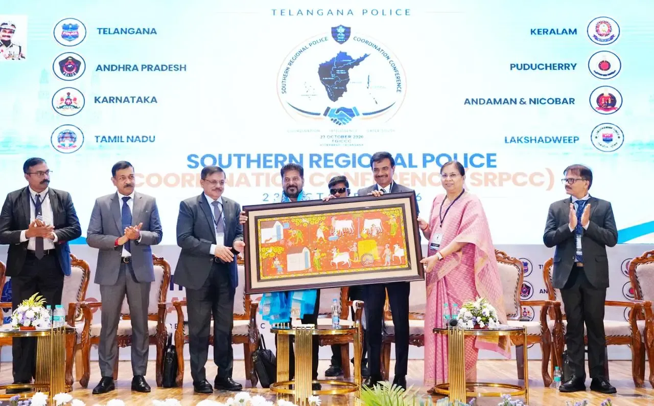 Telangana CM Revanth Reddy pushes for South India police coordination at SRPCC meet