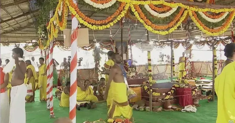 Telangana CM Revanth Reddy Performs Varuna Yagam at Nagarjuna Sagar