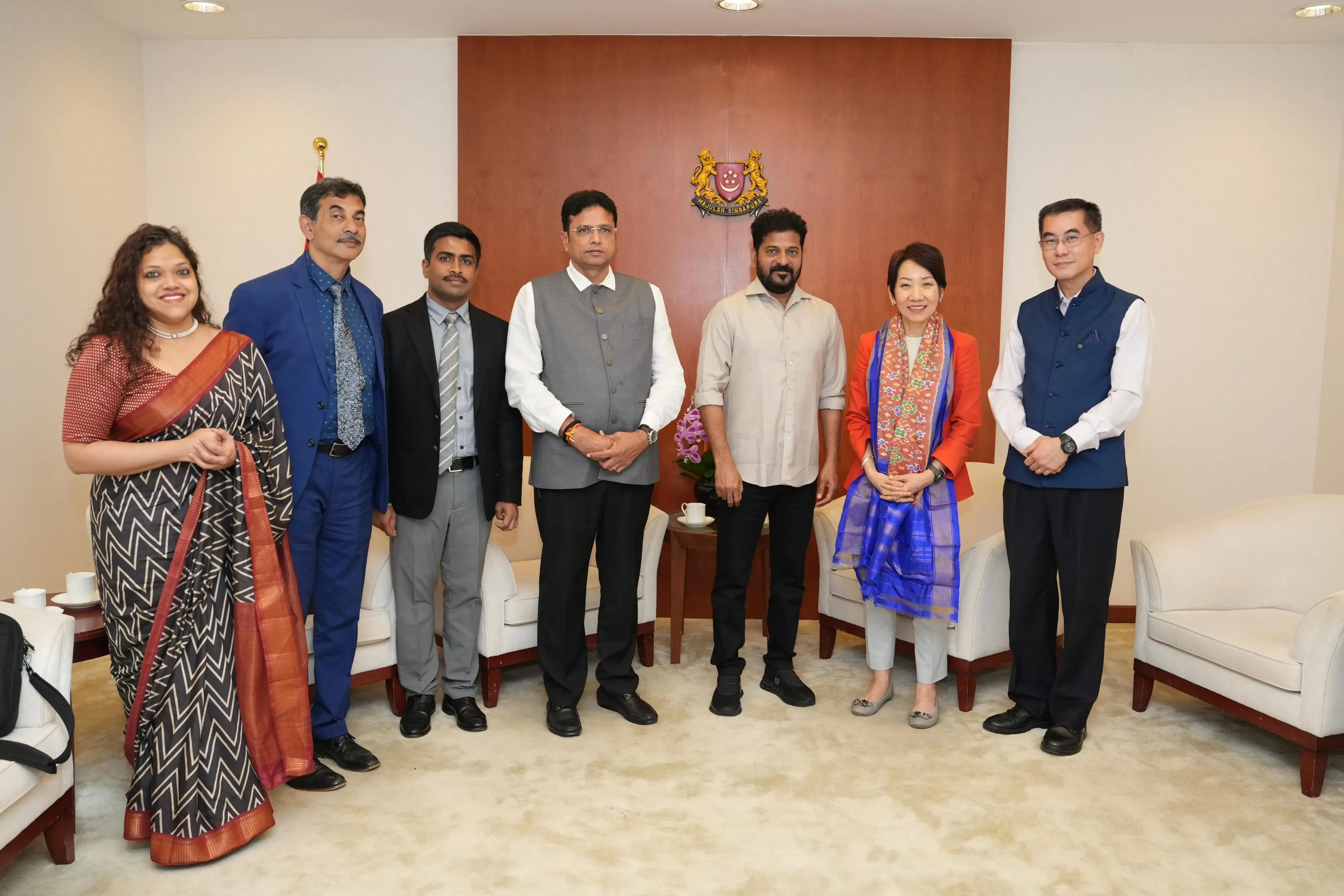 Telangana CM Engages Singapore Minister for Sectoral Partnerships