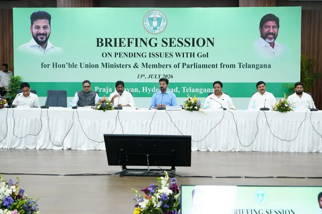Telangana CM Revanth Reddy urges MPs to push Centre on pending projects