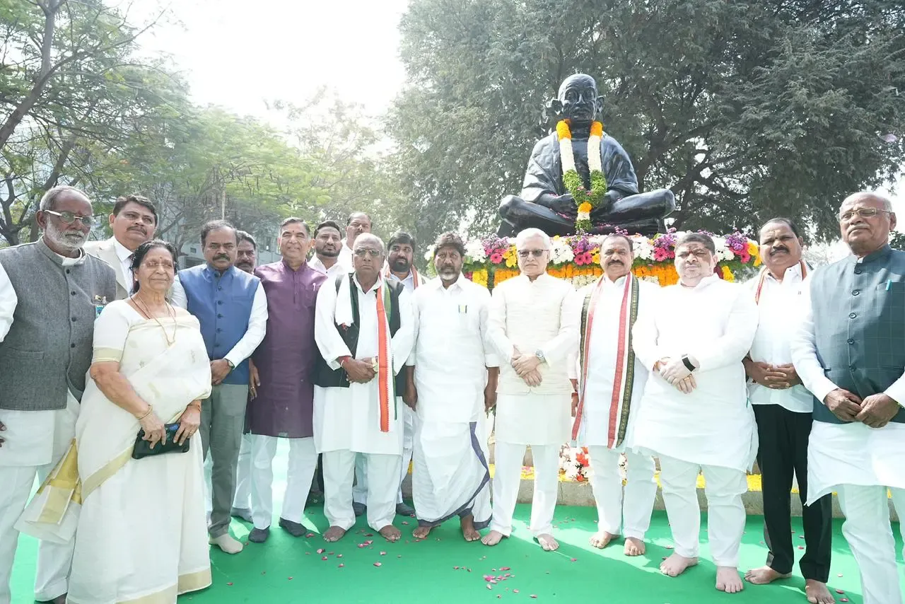 Did Telangana Governor and Dy CM Honor Mahatma Gandhi at Bapu Ghat?