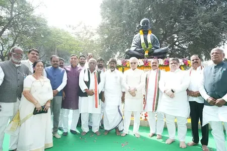 Did Telangana Governor and Dy CM Honor Mahatma Gandhi at Bapu Ghat?