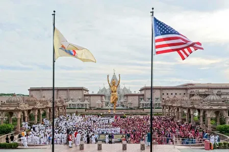 BAPS temples across US light up for America's 250th Independence Day