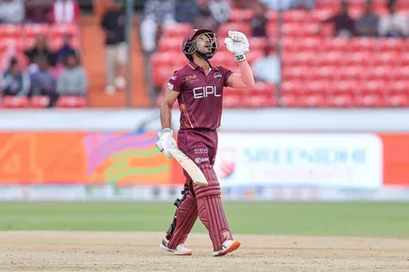 Tanmay Agarwal's second TG20 ton fires Karimnagar Diamonds into playoffs