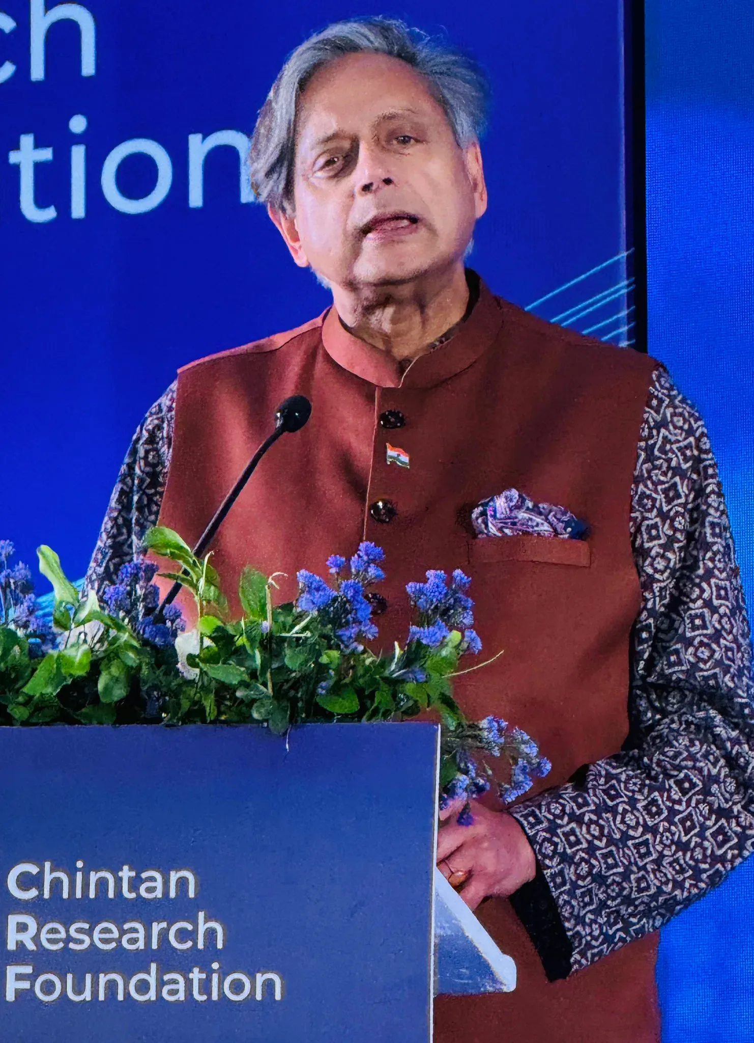 Tharoor Delivers Special Address at Chintan Research Foundation Day
