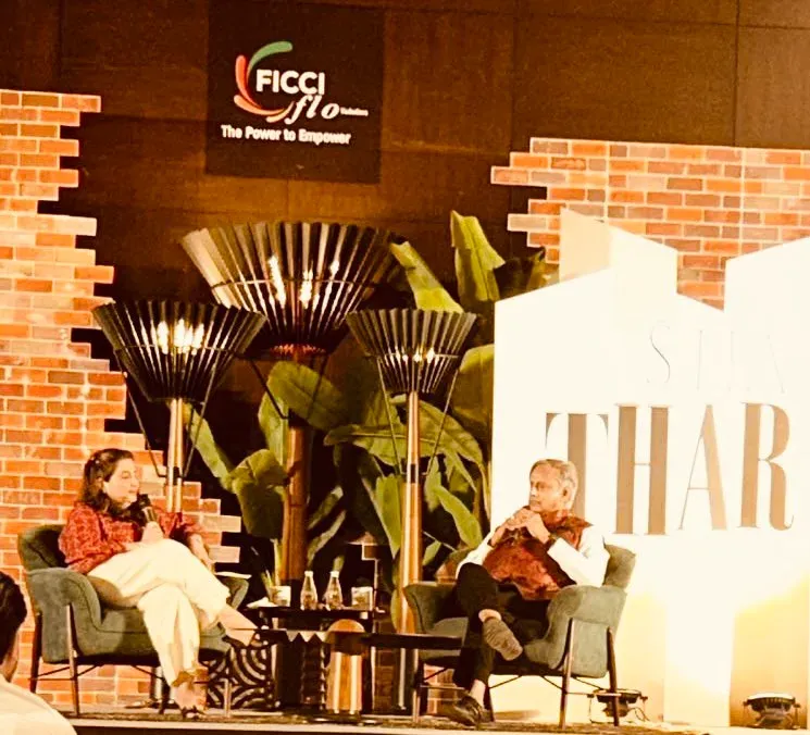 Tharoor holds packed FICCI-FLO dialogue in Vadodara