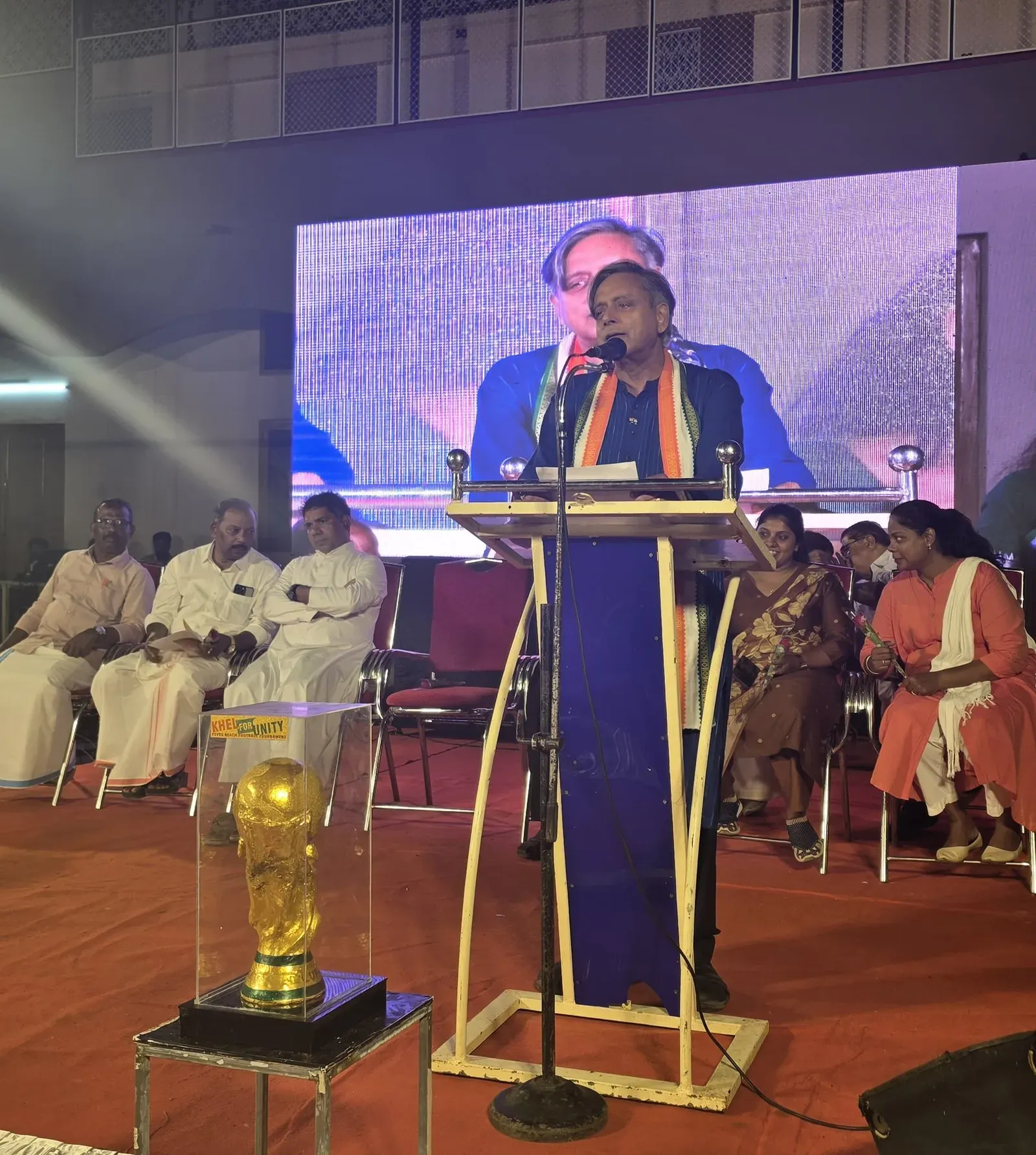 Tharoor Inaugurates MPLADS-Funded Football Turf in Kochuveli