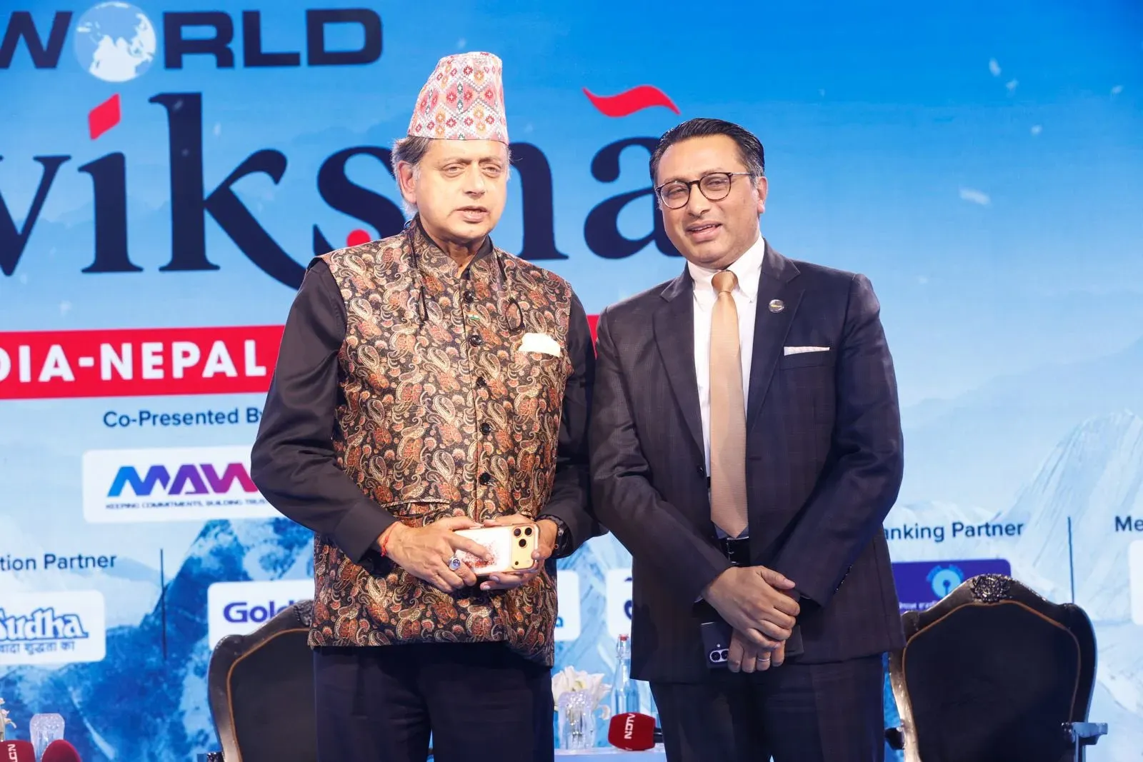 Tharoor meets Nepal FM Swarnim Wagle, struck by 800-year migration story