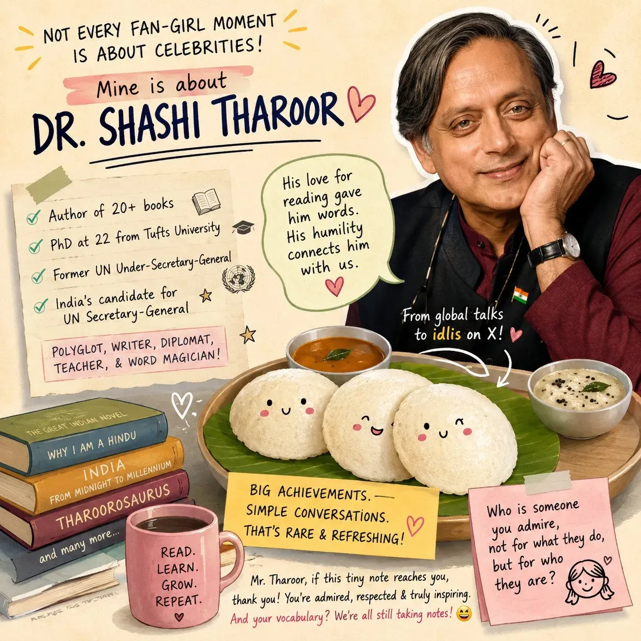 Tharoor on Authenticity: 'What You See Is What You Get'