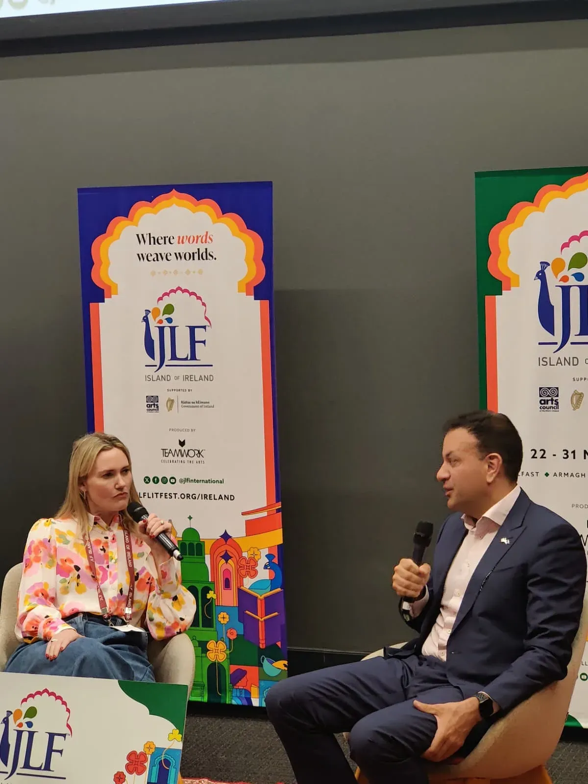Tharoor praises Leo Varadkar at JLF Ireland session