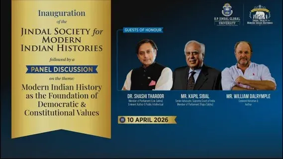 Tharoor shares video of O.P. Jindal Global University event