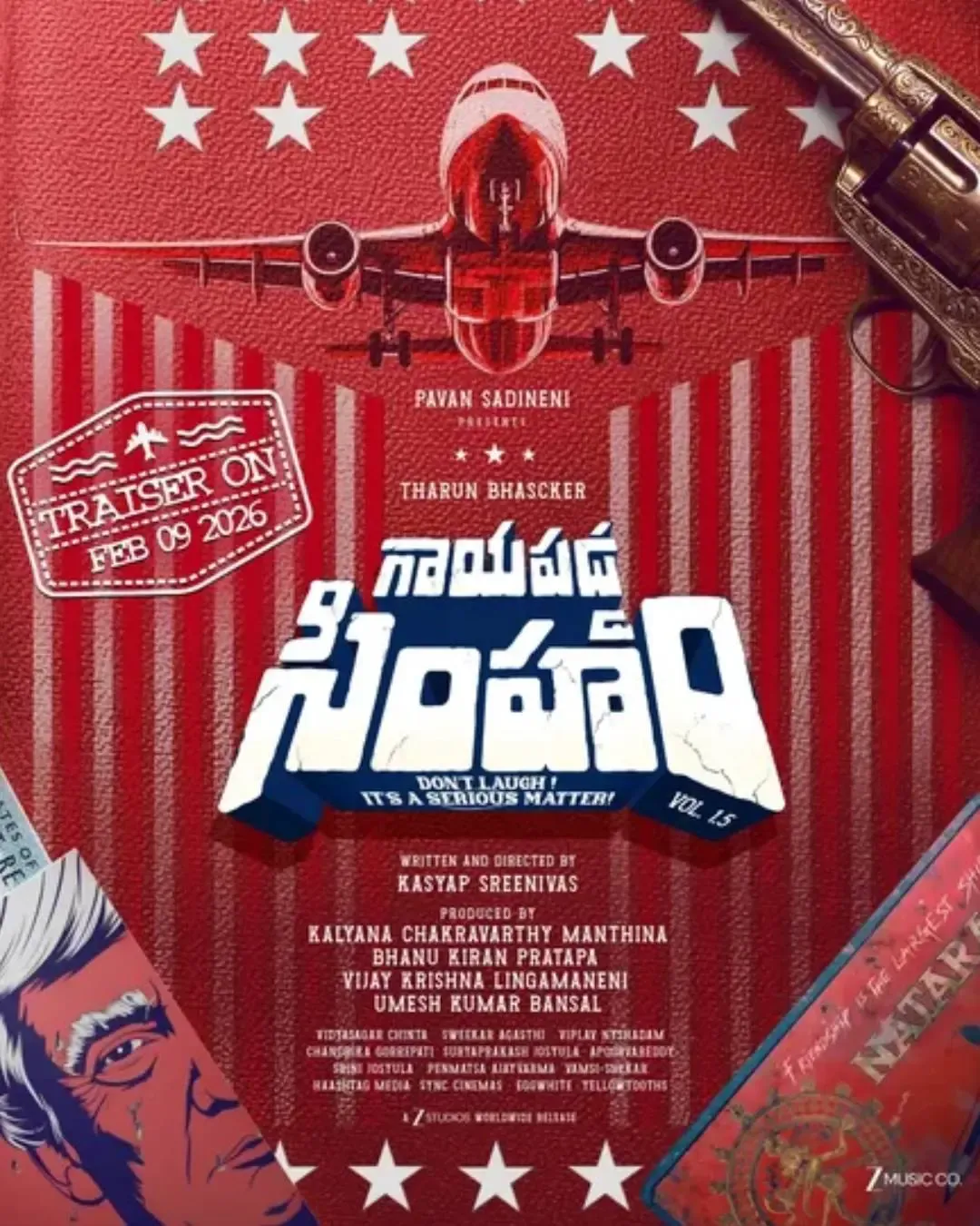 What is Tharun Bhascker's New Film 'Gaayapadda Simham' About?