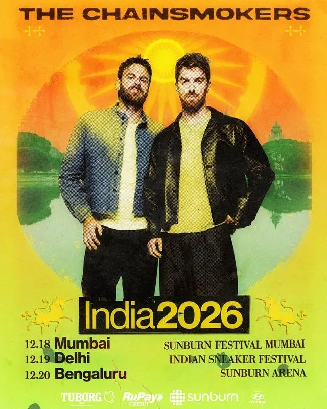 The Chainsmokers return to India for 3-city tour in December 2026