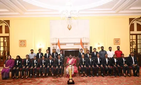 ‘Their success would inspire others’: President Murmu felicitates World Cup-winning Indian women’s blind cricket team