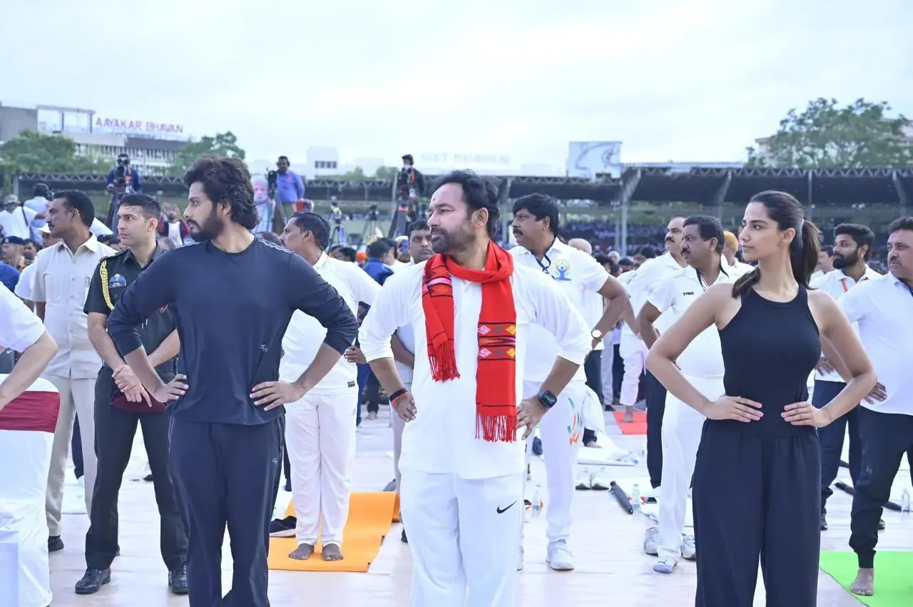 Did Thousands Gather for the Countdown to Yoga Day in Hyderabad?