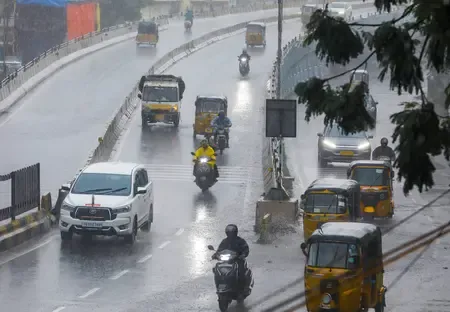 What Happened to Flights at Hyderabad Airport Due to Bad Weather?