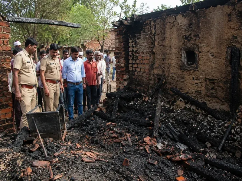Three siblings burnt alive in Sidhi house fire, parents were away