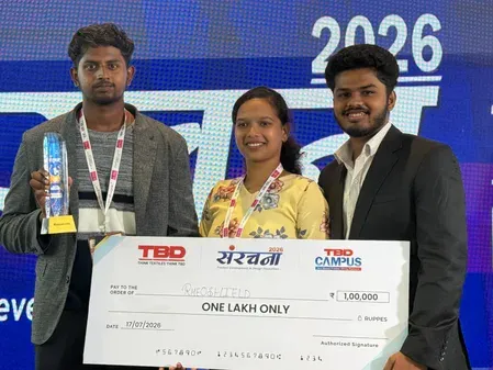 Impact-resistant sports T-shirt wins national hackathon for Sona College trio