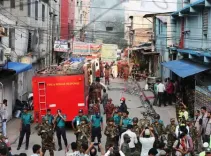 16 dead in blaze at Bangladeshi chemical warehouse, garment factory