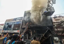 Lucknow fire kills 18 at Aliganj coaching centre; Modi, Yogi announce ex gratia