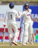 Padikkal 84*, Rahul 77* power India to 197/1 at tea in Galle Test