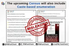 '2027 की जनगणना में जाति जनगणना शामिल नहीं होने का तथ्य गलत, भ्रामक खबरों से बचें लोग'