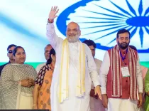 Amit Shah marks PM Modi's 25 years of leadership at Gurugram Seva Jyoti Yatra