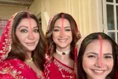 गौरी प्रधान ने मनाई पहली छठ पूजा, 'क्योंकि सास भी कभी बहू थी 2' के सेट से शेयर कीं तस्वीरें
