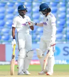 How did Rahul's unbeaten 58 lead India to victory over WI in the 2nd Test?