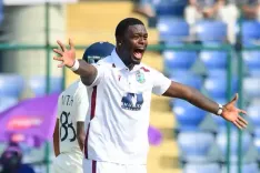 2nd Test: Seales fined 25 pc match fee, handed demerit point for throwing ball at Jaiswal