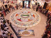 3,000 mundus form Asia's largest Mundukalam at Kochi's Forum Mall