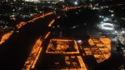 3.55 crore lamps lit across MP on Modi's birthday; Ujjain sets world record
