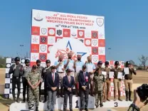 44वीं ऑल इंडिया पुलिस इक्वेस्ट्रियन ड्यूटी मीट में हरियाणा पुलिस का शानदार प्रदर्शन, डीजीपी ने दी बधाई 