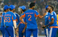 How Did Varma, Pandya, Bumrah, and Chakaravarthy Lead India to a 3-1 Series Victory?