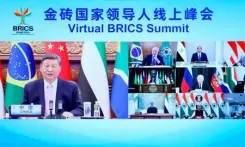 शी चिनफिंग ने वर्चुअल ब्रिक्स शिखर सम्मेलन में भाषण दिया