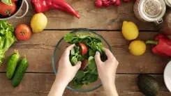 A bowl of spinach, kale and broccoli may boost heart health in elderly women