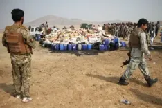 Did Afghan police really destroy six drug labs and seize over 10,000 kg of illicit substances?