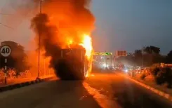 Amarnath Yatra bus fire in Ramban: Rajasthan pilgrims safe after NH-44 blaze