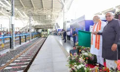 Amit Shah Dedicates India's First LNG Train at Sabarmati