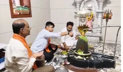 अमित शाह के जन्मदिन पर गांधीनगर में BJP का सेवा संकल्प, सिद्धेश्वर महादेव मंदिर में विशेष पूजा