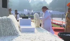 Amit Shah honours police martyrs, flags off anti-drugs rally on Police Commemoration Day