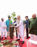 Amit Shah Plants Saplings at Sarkhej Ward, Backs Green India 2047
