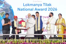 Amit Shah presents Lokmanya Tilak National Award 2026 to NSA Doval in Pune