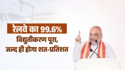 Amit Shah: Railway electrification jumps from 30% to 99.6% under Modi