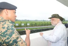 Amit Shah Reviews BSF Watch Tower Vigil at Siliguri Corridor