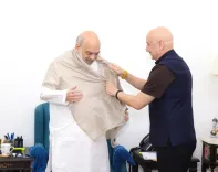 अनुपम खेर ने गृह मंत्री अमित शाह से की मुलाकात, एक्स पर शेयर कीं तस्वीरें और दिल छू लेने वाला संदेश