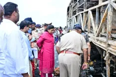 How Did the Andhra Bus Fire Claim 19 Lives?
